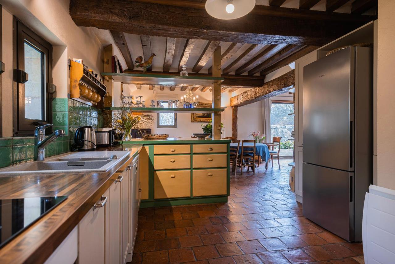 Maison "Jardin Gaillard" Bieville-en-Auge Bagian luar foto