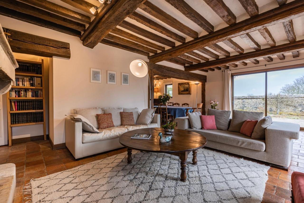 Maison "Jardin Gaillard" Bieville-en-Auge Bagian luar foto